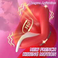 3-in-1 Tongue Licking Vibrator with Suction - image 2