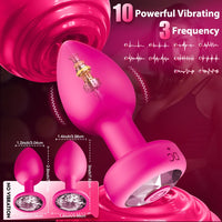 Silicone Vibrating Butt Plug with Remote Control - image 4