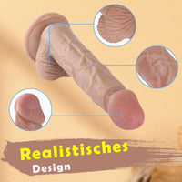 Realistic Dildo with Suction Cup – 19.5cm Silicone - image 3