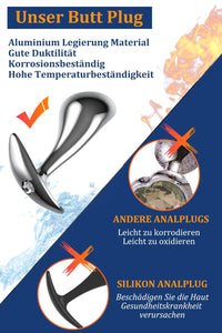 Metal Anal Plug Set – 3 Sizes (24mm / 29mm / 36mm) - image 2