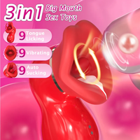 3-in-1 Tongue Licking Vibrator with Suction - image 5