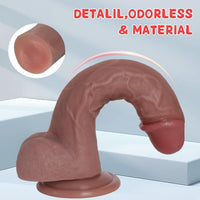 Realistic Vibrating Dildo – 7.7 Inch Silicone - image 5