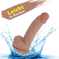 Realistic Dildo with Suction Cup – 19.5cm Silicone - image 7