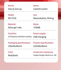 Mini Lipstick Bullet Vibrator – Sucking Adult Toy - image 22