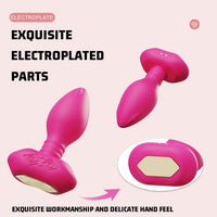 Silicone Vibrating Butt Plug with Remote Control - image 3