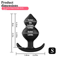Massive Anal Butt Plug Set – 3 Sizes Silicone - image 4